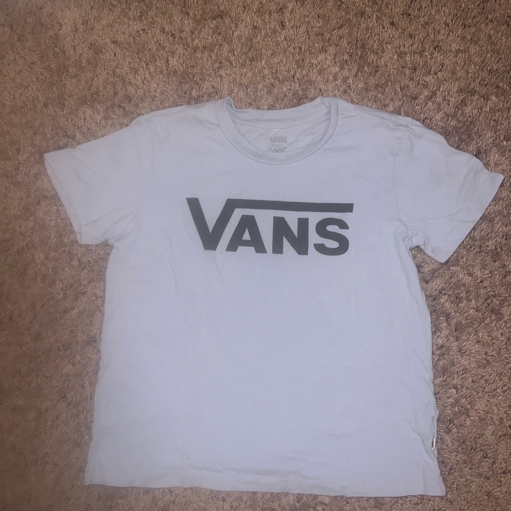 Vans small baby blue tee